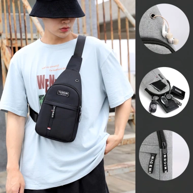 Túi đeo chéo nam AUROA đa ngăn vải dù bền đẹp giá chỉ 46.808₫