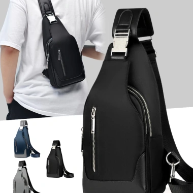 Túi đeo chéo nam BAVY FASHION cao cấp chống nước, nhiều ngăn, đứng form du lịch đi chơi - TĐC04ABC
