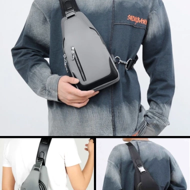 Túi đeo chéo nam BAVY FASHION cao cấp chống nước, nhiều ngăn, đứng form du lịch đi chơi - TĐC04ABC