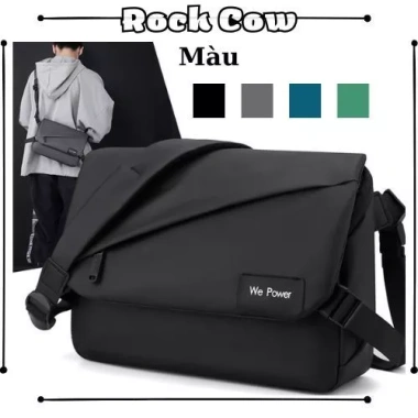 Túi đeo chéo nam cao cấp không thấm nước TS16 - Nhiều lớp, dây kéo, 189k - Rockcow