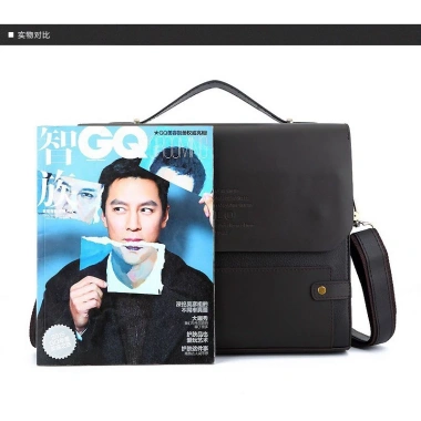 Túi đeo chéo nam da bò POLO Free ship đứng ngang, quai xách, màu nâu, giá 1.35tr 3