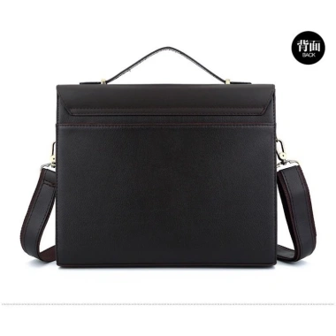 Túi đeo chéo nam da bò POLO Free ship đứng ngang, quai xách, màu nâu, giá 1.35tr 4