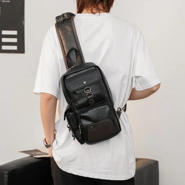 Túi Đeo Chéo Nam Da PU Chống Thấm, Ngăn Rộng, Phong Cách Hàn Quốc - 328.500 VNĐ