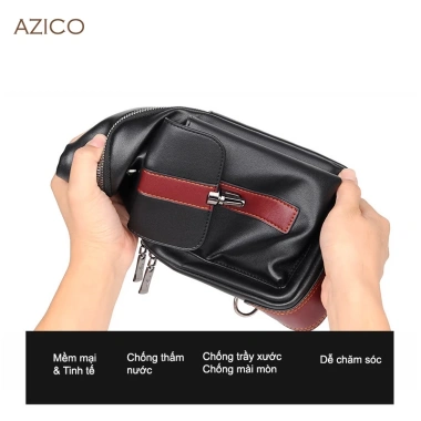Túi đeo chéo nam da PU không thấm, khoá chống trộm, nhiều ngăn iPad 9.7 inch, lót vải mềm - 246.350 VND 7 Túi đeo chéo nam da PU không thấm, khoá chống trộm, nhiều ngăn iPad 9.7 inch, lót vải mềm - 246.350 VND 7