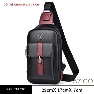 Túi đeo chéo nam da PU không thấm, khoá chống trộm, nhiều ngăn iPad 9.7 inch, lót vải mềm - 246.350 VND 9 Túi đeo chéo nam da PU không thấm, khoá chống trộm, nhiều ngăn iPad 9.7 inch, lót vải mềm - 246.350 VND 9