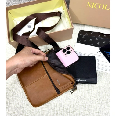 Túi đeo chéo nam full box cao cấp - Thiết kế thời trang, giảm giá 450.000₫