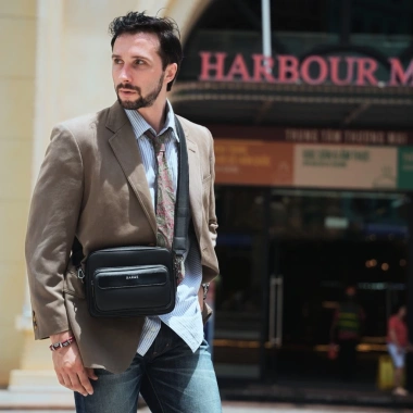 Túi đeo chéo nam KAMA BAG BARAS da thời trang - Giá chỉ 860.000đ