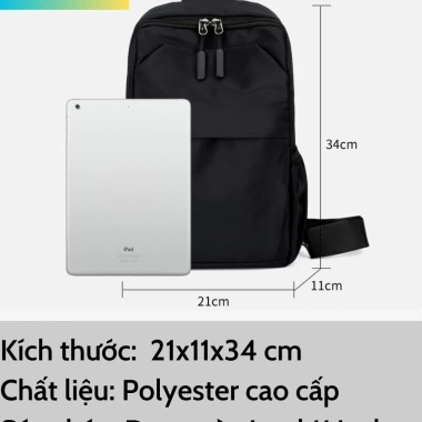 Túi đeo chéo nam to vải chống nước iPad 11 inch – Chống trộm, đi học, 169k
