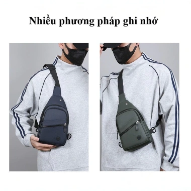 Túi đeo chéo nam vải chống nước - Thiết kế thời trang thể thao, dây vai điều chỉnh, giá chỉ 123.950₫ 4