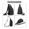 Túi đeo chéo nam vải chống nước, túi bao tử nhỏ gọn cao cấp thể thao thời trang - 58,000₫ 6