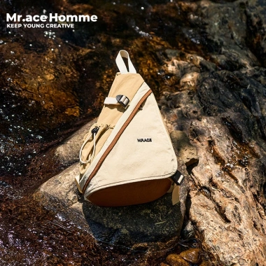 Túi đeo chéo ngoài trời Mr.ace Homme chống nước, gối ngực, phù hợp đi xe đạp du lịch Unisex 3.331