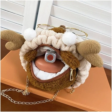 Túi Đeo Chéo Nhồi Bông Hình Chú Sóc Dễ Thương – Cute cho Bé Gái, Giá 160.000đ 4