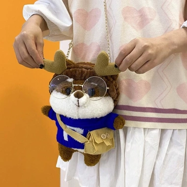 Túi Đeo Chéo Nhồi Bông Hình Chú Sóc Dễ Thương – Cute cho Bé Gái, Giá 160.000đ 7