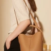 Túi Đeo Chéo Nữ Da Bò Cao Cấp Ladysam Bucket Bag Size 18 Dáng Xô Basic Công Sở