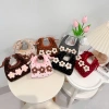 Túi đeo chéo nữ mini vải dạ chấm bi đính hoa len - Tote xinh Hàn Quốc DK428 Giá 59.000 VND
