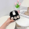 Túi đeo chéo nữ mini vải dạ chấm bi đính hoa len - Tote xinh Hàn Quốc DK428 Giá 59.000 VND 2