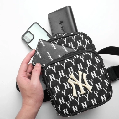 Túi đeo chéo NY MLB ulzzang Hàn Quốc, da chống nước, đựng iPad, chỉ 155.000₫ 3