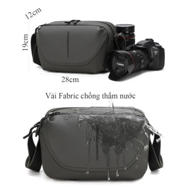 Túi đeo chéo Qisemian cho máy ảnh 1 body + 2 ống kính - Giá giảm 499.200₫