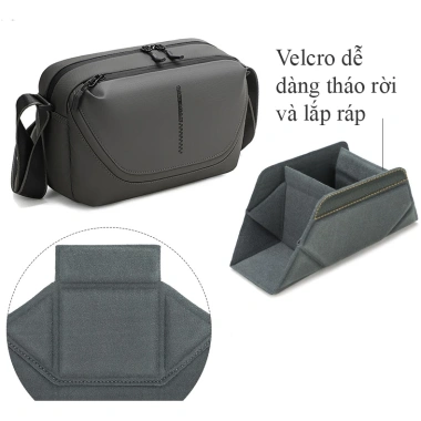 Túi đeo chéo Qisemian cho máy ảnh 1 body + 2 ống kính - Giá giảm 499.200₫ 6 Túi đeo chéo Qisemian cho máy ảnh 1 body + 2 ống kính - Giá giảm 499.200₫ 6