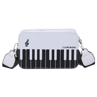Túi đeo chéo SADYUELE họa tiết ghi chú piano - Phong cách âm nhạc, tiện dụng