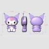 Túi Đeo Chéo Silicon KUROMI Nhiều Màu - Thời Trang Dễ Thương, Quà Giáng Sinh, Tết Giá Chỉ 60.000 VNĐ 7