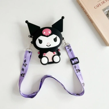 Túi Đeo Chéo Silicon KUROMI Nhiều Màu - Thời Trang Dễ Thương, Quà Giáng Sinh, Tết Giá Chỉ 60.000 VNĐ 8