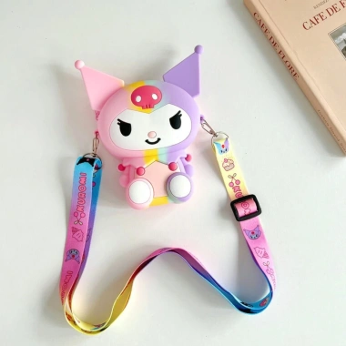 Túi Đeo Chéo Silicon KUROMI Nhiều Màu - Thời Trang Dễ Thương, Quà Giáng Sinh, Tết Giá Chỉ 60.000 VNĐ 10