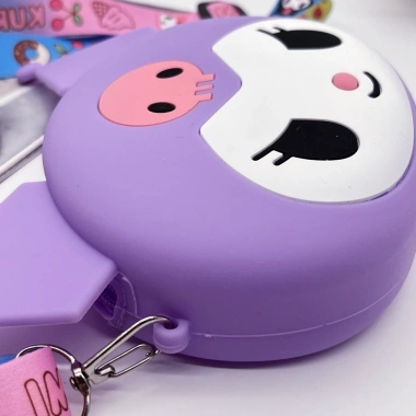 Túi Đeo Chéo Silicone Mini Kuromi cho Bé Gái - Du Lịch, Lì Xì, Giá 45.000
