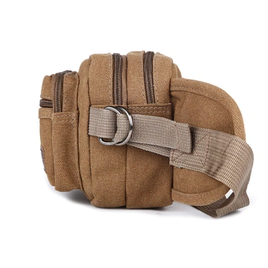 Túi đeo chéo và bụng vải bố nhiều ngăn 20cm - Tiện lợi, giảm giá 99k 4