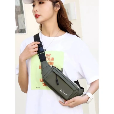 Túi đeo chéo và đeo bụng vải simili chống thấm nước size 32cm - Giá chỉ 59.000₫