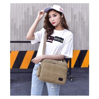 Túi đeo chéo vải bố lớn RuYiHuan - Giá chỉ 250.000đ, bền, thời trang, đa năng 2