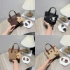 Túi đeo chéo, vai dáng làn da lộn in Kitty cute, tặng gấu treo - chỉ 89.000đ