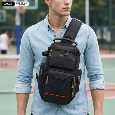 Túi Đeo Chéo Xbags Apex XB 9.103 Đen Chống Nước Nhiều Ngăn, Giá chỉ 359k