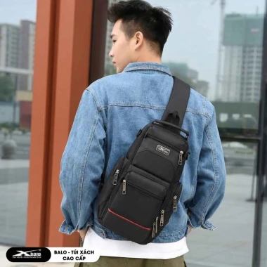 Túi Đeo Chéo Xbags Apex XB 9.103 Đen Chống Nước Nhiều Ngăn, Giá chỉ 359k