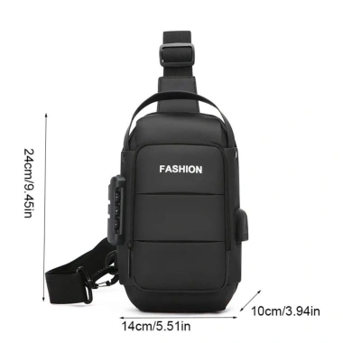 Túi đeo mật khẩu EXPO LIMIT nam, dây điều chỉnh dung tích lớn, cổng sạc USB, chống trộm, chống nước - 142.020₫ 2