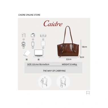 Túi đeo nách một vai Caidre cho nữ, Tote dung tích lớn, giá ưu đãi 559.999₫