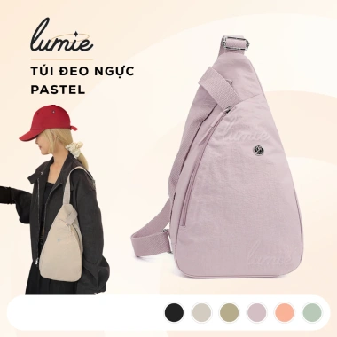 Túi đeo ngực đeo chéo pastel vải dù không nhăn, trượt nước, đa năng, tiện dụng, nhiều màu, giá chỉ 165.620₫