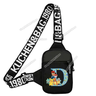 Túi đeo ngực Pokemon A‑Z nhẹ thời trang, đa năng đựng điện thoại, đeo chéo du lịch 91.800₫