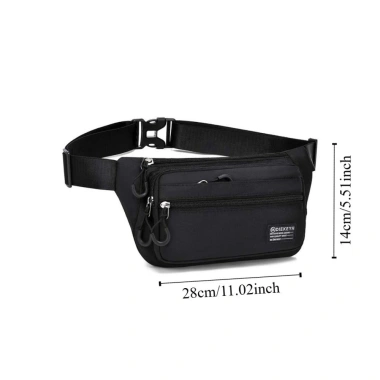 Túi đeo thắt lưng nam dung tích lớn, chống thấm nước, vải Oxford Fanny Pack Gym 125k 2