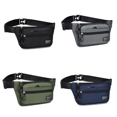 Túi đeo thắt lưng nam dung tích lớn, chống thấm nước, vải Oxford Fanny Pack Gym 125k 3