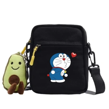 Túi đeo vai anime Doremon & Pikachu, vải vuông nhỏ, dễ thương cho bé, bảo quản điện thoại, du lịch - 120.960đ