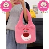 Túi đeo vai, ba lô, bình nước gấu dâu Lotso lông mịn xinh xắn cho bé gái 169k 8