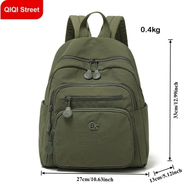 Túi đeo vai đôi nylon nữ thời trang - nhẹ, đa lớp, chống nước, phù hợp du lịch & đi lại - 286.811 VND 2