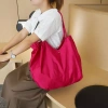 Túi đeo vai Nhật Bản màu trơn, dung tích lớn, chống thấm nước, gấp gọn - Chỉ 91.800đ 3