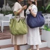 Túi đeo vai Nhật Bản màu trơn, dung tích lớn, chống thấm nước, gấp gọn - Chỉ 91.800đ 4