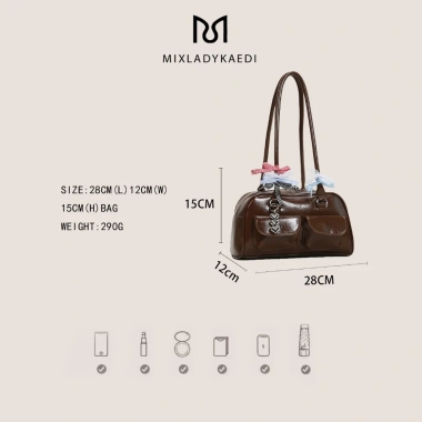 Túi Đeo Vai Nữ MIXLADYKAEDI – Dung Lượng Lớn, Thiết Kế Bowling, Giá 582.120₫, Giao Hàng Ngày