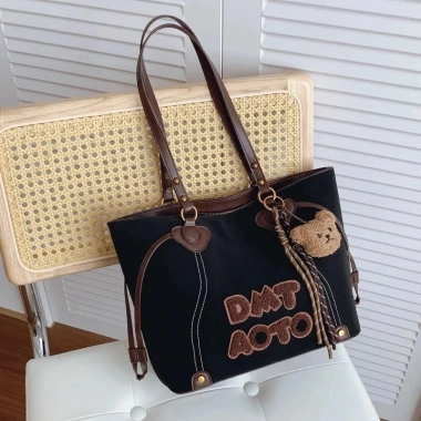 Túi đeo vai Tote A18 dung tích lớn, đựng laptop tiện lợi học làm - Ken túi xinh 5 Túi đeo vai Tote A18 dung tích lớn, đựng laptop tiện lợi học làm - Ken túi xinh 5