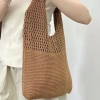 Túi dệt kim màu đơn giản, dễ phối đồ - Đi biển, du lịch, giảm giá còn 115.000₫ 3