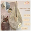 Túi dệt tay handmade phong cách lười biếng đồ du lịch biển dã ngoại giá chỉ 83.000₫