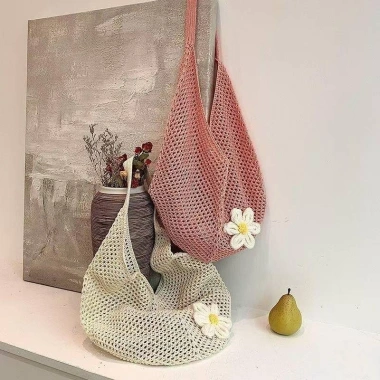 Túi dệt tay handmade phong cách lười biếng đồ du lịch biển dã ngoại giá chỉ 83.000₫ 2